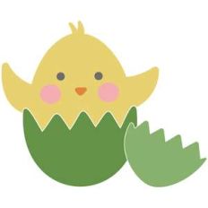 chick on easter egg