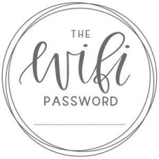 the wifi password round