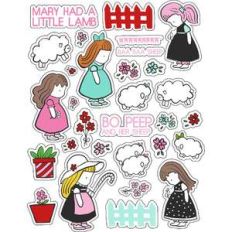 ml mary had a little lamb stickers