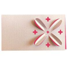 3d clematis flower place card