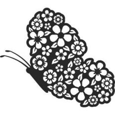 butterfly with flowers