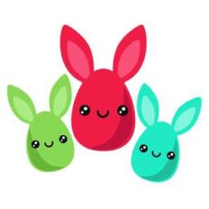 easter egg bunnies
