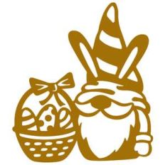 easter gnome with basket