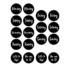 days of the week planner stickers
