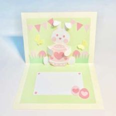 easter rabbit pop-up card