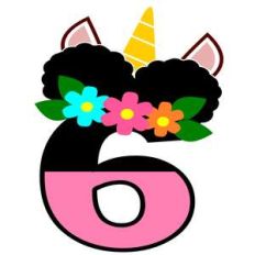 afro unicorn puffs six