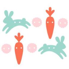 bunny carrot garland