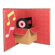 music popup card