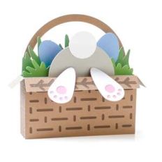 easter basket bunny 3d box card