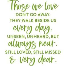 those we love