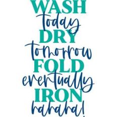 wash dry fold iron