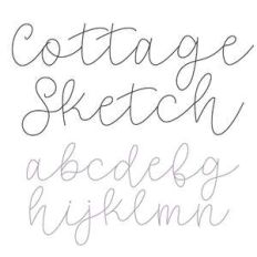 dtc cottage sketch font