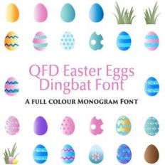 qfd easter egg colour dingbat font