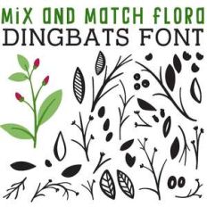 cg mix and match flora dingbats
