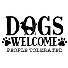 dogs welcome people tolerated