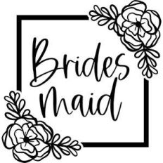floral bridesmaid