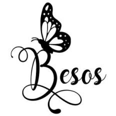 besos butterfly word