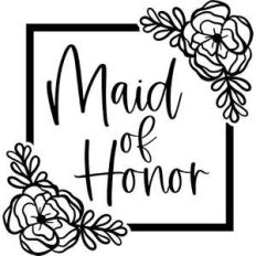 floral maid of honor