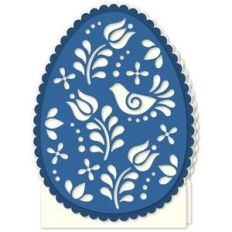 card nordic egg tulips trio