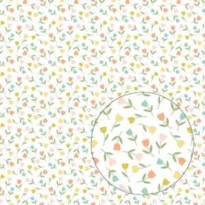 little tulips flowers seamless pattern