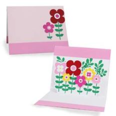 pop up card - flowers