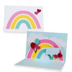 pop up card - rainbow