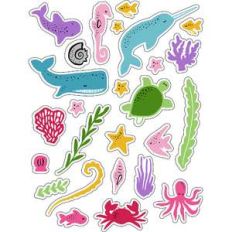 ml sea creature oceans stickers
