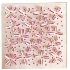 3d clematis blossom card
