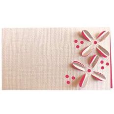 3d clematis blossom place name card