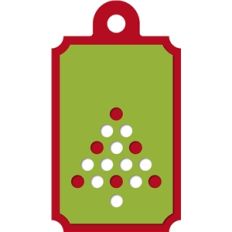 2pc christmas tree tag