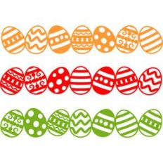 easter eggs border