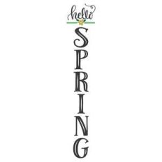 hello spring vertical design