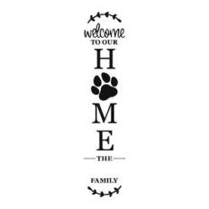 welcome to our home - paw print