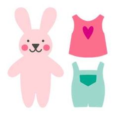 bunny paper doll