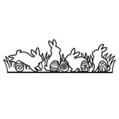 easter bunny border
