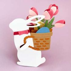 easter bunny box card