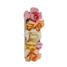 3d floral letter I