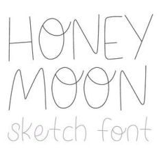 dtc honeymoon sketch font