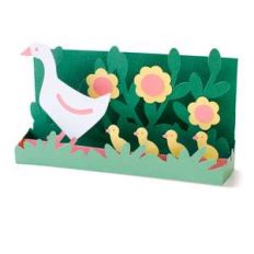 spring geese box card