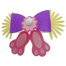 easter bunny feet bow