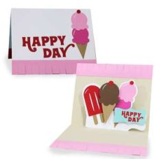 pop up card - ice cream
