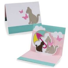 pop up card - kitty cat