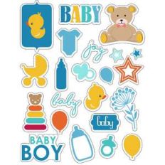 ml baby boy cutie stickers
