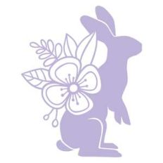 standing flower bunny