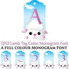qfd lamb tag monogram colour font
