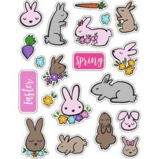 cg bunny hop easter sticker