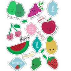 ml fruity fruit stickers