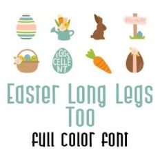 easter long legs too full color font