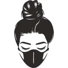 mom bun face mask