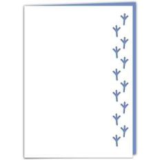 bird footprint lace edged card